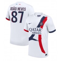 Camisa de time de futebol Paris Saint-Germain Joao Neves #87 Replicas 2º Equipamento 2024-25 Manga Curta